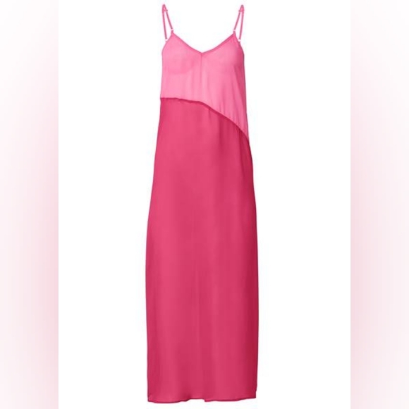 Plus Size Venus Pink Bathing Suit Maxi Cover Up 1X - Picture 3 of 5